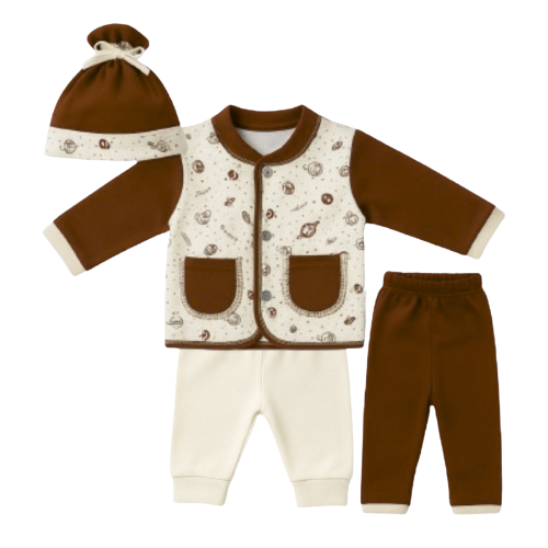 Baby Winter Clothing Set 2 Pants – 4 Pieces