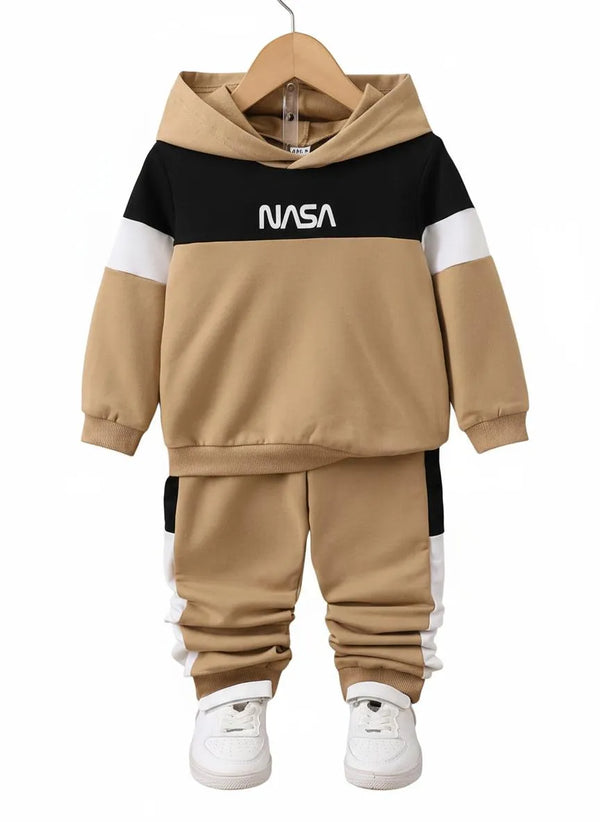 2 Pcs Boy's Fleece Hoodie Tracksuit