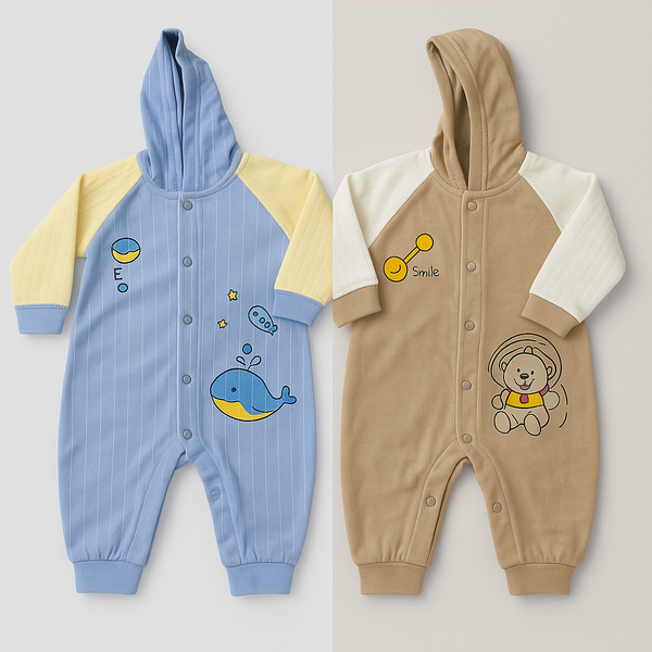 Kids Imported Hooded Romper
